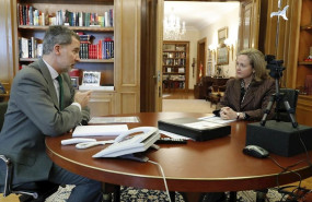 ep el rey felipe vi durante su reunion con la vicepresidenta de asuntos economicos y transformacion