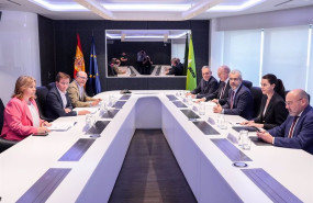 ep encuentro del alcalde de madrid jose luis martinez almeida con el presidente de aena maurici