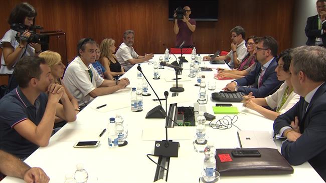 EULEN se reúne con Aena en el primer día de huelga | EUROPAPRESS ep eulenreuneaenaprimer diahuelga