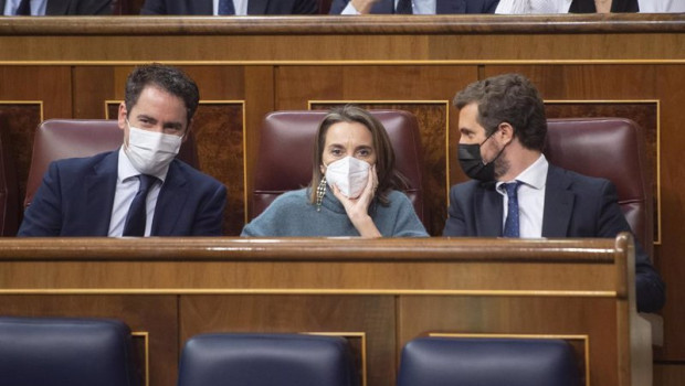 ep i d el secretario general del partido popular teodoro garcia egea la portavoz parlamentaria del