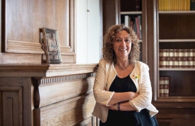 ep la consejera de justicia de la generalitat ester capella posa durante su entrevista con europa