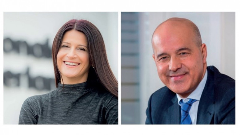 La consejera delegada de Nationale-Nederlanden en España, Cornelia Coman, y el presidente de la compañía, Julián Fernández Mata. | NATIONALE-NEDERLANDEN - Archivo ep la consejera delegada de nationale-nederlanden en espana cornelia coman y el presidente de la