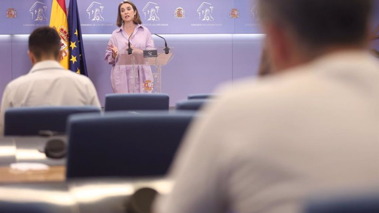 ep la secretaria general del pp y portavoz del pp en el congreso cuca gamarra en una rueda de prensa