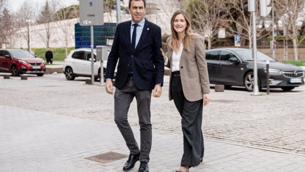ep la vicepresidenta tercera y ministra para la transicion ecologica sara aagesen y el presidente de