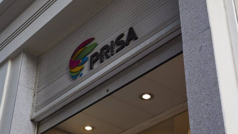 ep logo de grupo prisa en su sde en la gran via 32 de madrid espana ep logo de grupo prisa en su sde en la gran via 32 de madrid espana