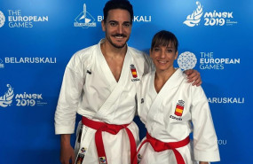 ep los karatecas espanoles damian quinterosandra sanchez enjuegos europeosminsk 2019