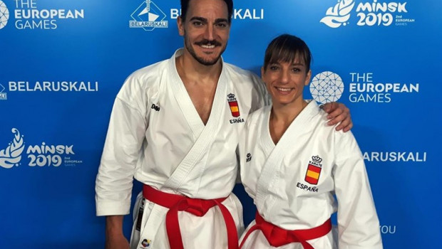 ep los karatecas espanoles damian quinterosandra sanchez enjuegos europeosminsk 2019