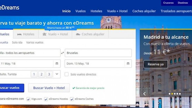 ep pantallazo de la web de edreams