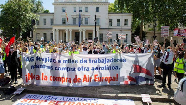 ep protesta de unite en la embajada de espana en londres