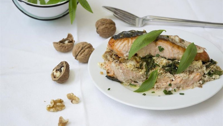 ep salmon pescado pescado azul nueces receta saludable dieta equilibrada