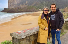 ep xabi uribe-etxebarria derecha fundador de sherpaai junto a la exejecutiva de apple joanna hoffman