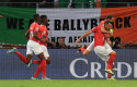 ep 15 october 2019 switzerland geneva switzerlands haris seferovic r celebrates with his teammates ep 15 october 2019 switzerland geneva switzerlands haris seferovic r celebrates with his teammates