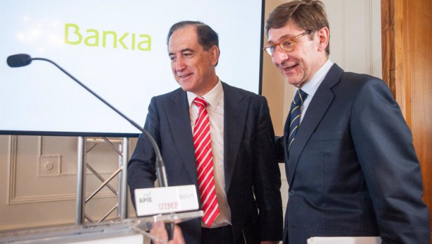 ep archivo   el presidente de mapfre antonio huertas y el presidente de bankia jose ignacio