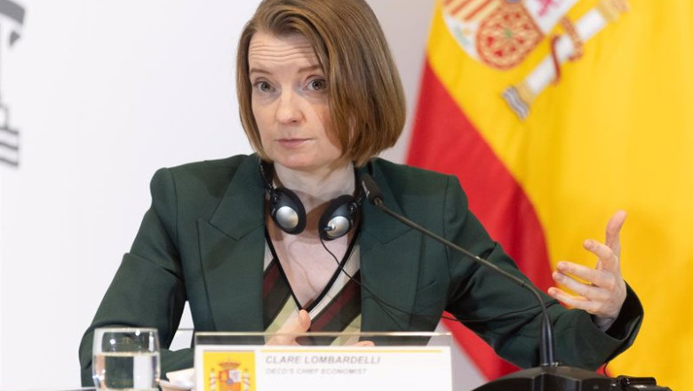 ep archivo la economista jefe de la ocde clare lombardelli interviene durante la presentacion del ep archivo la economista jefe de la ocde clare lombardelli interviene durante la presentacion del