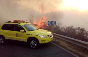 ep bomberosenincendiotejeda enislagran canaria