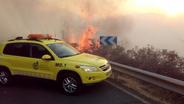 ep bomberosenincendiotejeda enislagran canaria