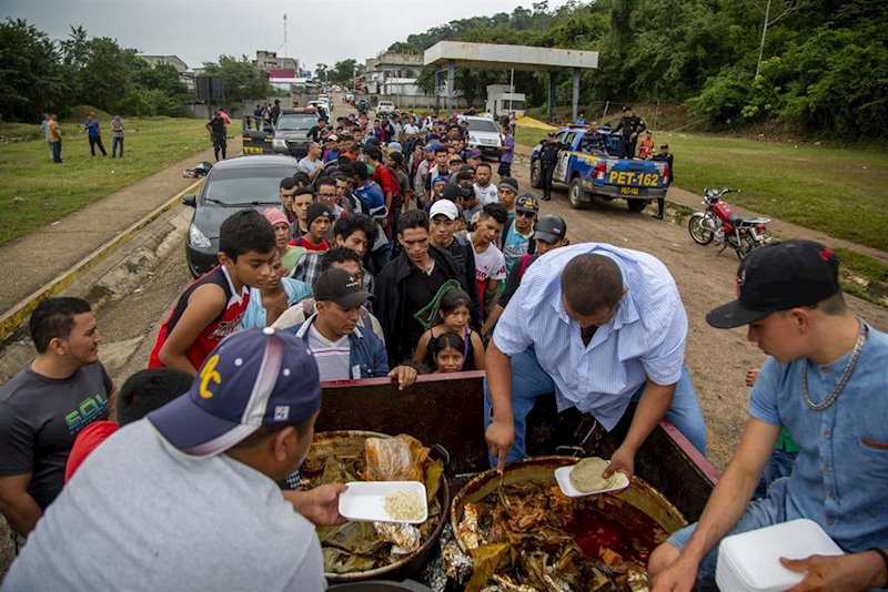 ep caravana centroamericana a su paso por guatemala