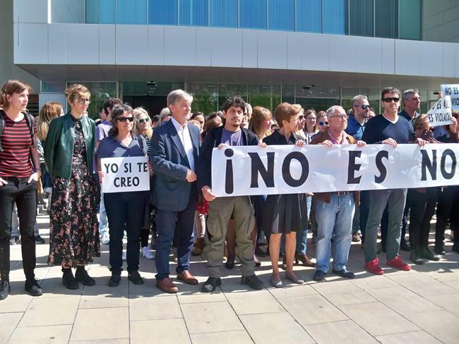 Concentración contra la sentencia de 'La Manada'. | Europa Press ep concentracionla sentencia de la manada