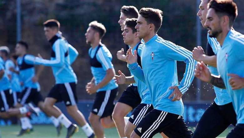 Denis Suárez en un entrenamiento del Celta | RC CELTA ep denis suarezun entrenamientocelta