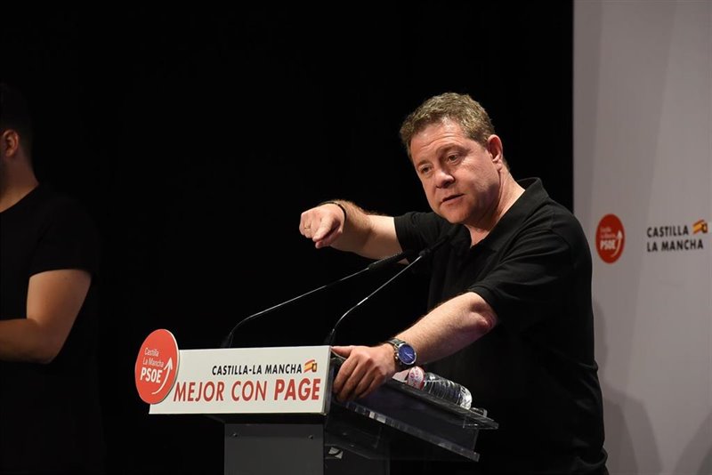 ep el candidato del psoe a la presidencia de c-lm emiliano garcia-page en campana electoral
