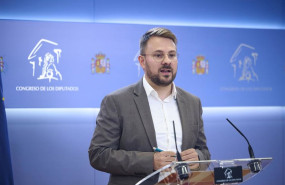 ep el diputado del grupo parlamentario plurinacional sumar alberto ibanez mezquita durante una rueda