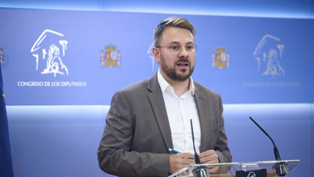 ep el diputado del grupo parlamentario plurinacional sumar alberto ibanez mezquita durante una rueda