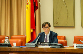 ep el ministro de sanidad salvador illa durante su septima comparecencia ante la comision de sanidad