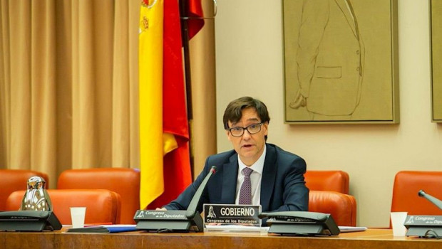 ep el ministro de sanidad salvador illa durante su septima comparecencia ante la comision de sanidad