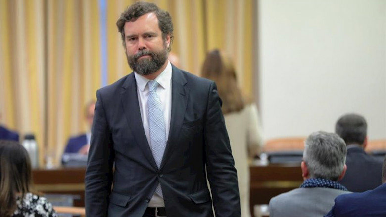 ep el portavoz del grupo vox en el congreso de los diputados ivan espinosa de los monteros en la