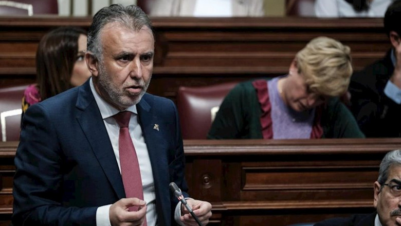 ep el presidente de canarias angel victor torres en sesion plenaria