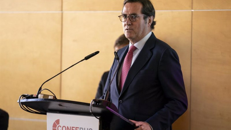 El presidente de CEOE, Antonio Garamendi, en una imagen de archivo. | A. Pérez Meca - Europa Press ep el presidente de ceoe antonio garamendi en una imagen de archivo 20211015142303