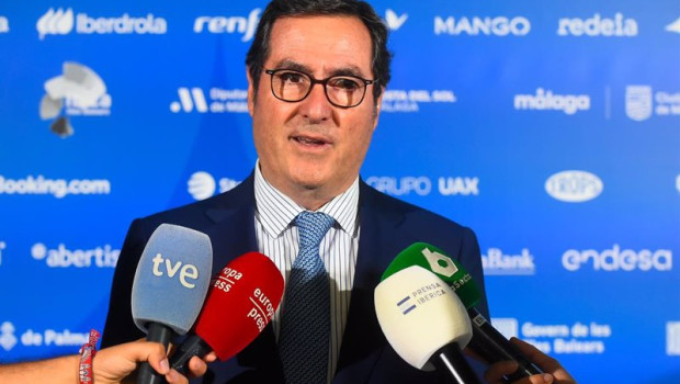 ep el presidente de la ceoe antonio garamendi atiende a los medios en malaga