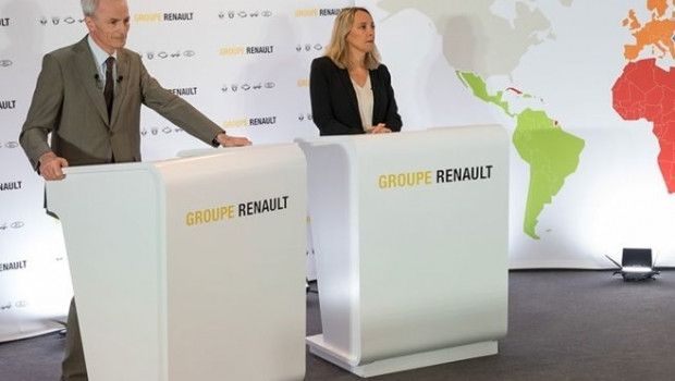 ep el presidente de renault jean-dominique senard y la directora general interina clotilde delbos