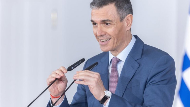 ep el presidente del gobierno pedro sanchez durante una rueda de prensa tras recibir al primer