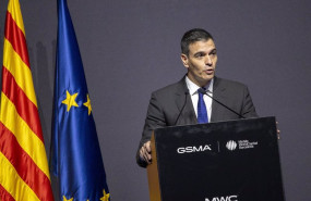 ep el presidente del gobierno pedro sanchez interviene durante la cena inaugural del mwc en el museo