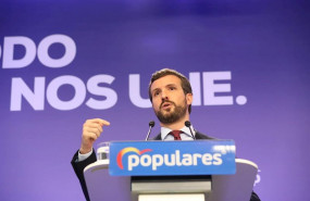 ep el presidente del partido popular pablo casado en una rueda de prensa tras la reunion del comite