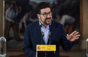 ep el secretario de estado de trabajo joaquin perez rey ofrece una rueda de prensa tras la reunion