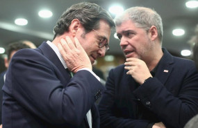 ep el secretario general de ccoo unai sordo conversa con el presidente de ceoe antonio garamendi el