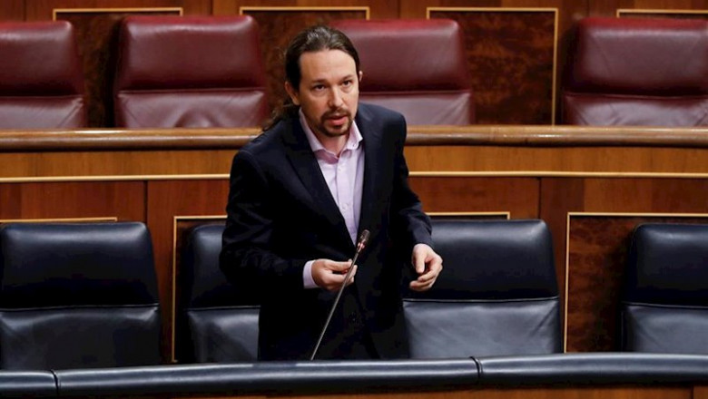 ep el vicepresidente segundo del gobierno pablo iglesias interviene durante la primera sesion de ep el vicepresidente segundo del gobierno pablo iglesias interviene durante la primera sesion de