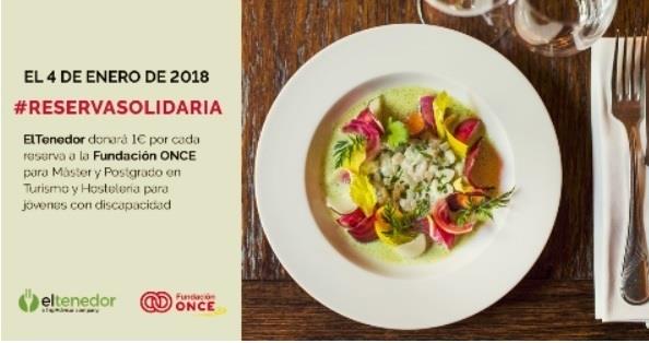 'Eltenedor' Donará Un Euro A Fundación ONCE Por Cada Reserva Realizada Para Este | FUNDACIÓN ONCE ep eltenedor donara un eurofundacion oncecada reserva realizadaeste