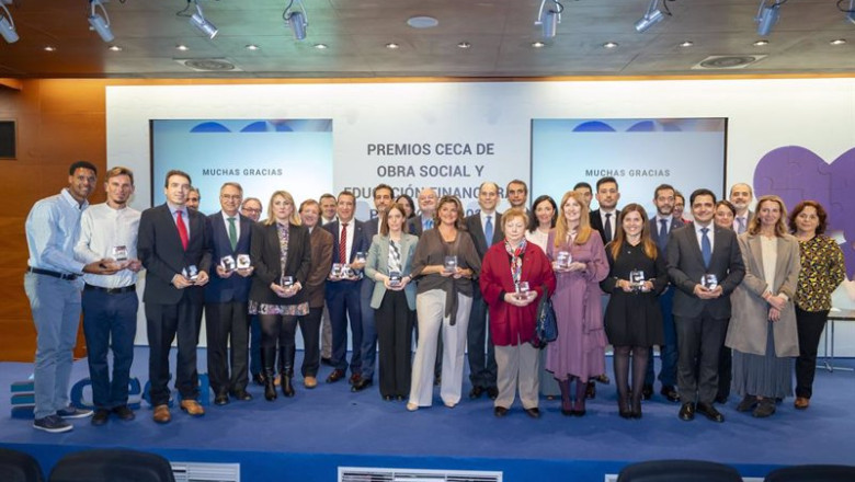 ep entrega de los premios ceca de obra social y educacion financiera 2022 ep entrega de los premios ceca de obra social y educacion financiera 2022