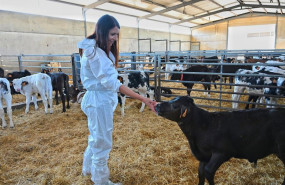 ep la conselleira do medio rural maria jose gomez visita las instalaciones de inaga en a mezquita