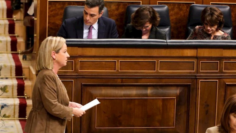 ep la diputada de coalicion canarias ana oramas tras su intervencion en la primera sesion del debate