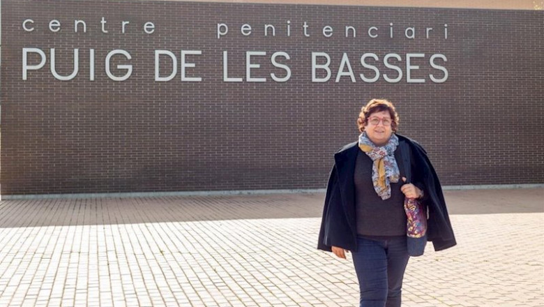 ep la exconsellera dolors bassa sale de la carcel de puig de les basses en figueres girona ep la exconsellera dolors bassa sale de la carcel de puig de les basses en figueres girona