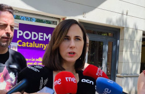 ep la lider de podemos ione belarra en declaraciones en barcelona