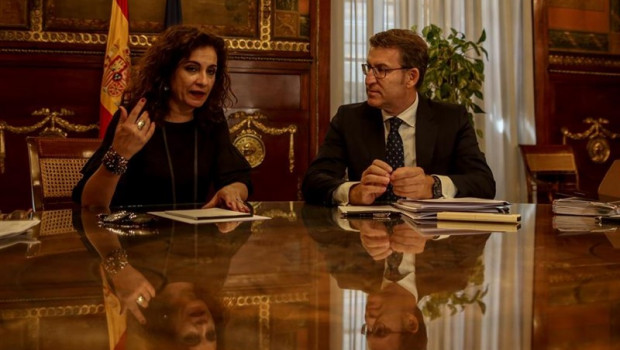 ep la ministra de hacienda maria jesus montero se reune con el presidente de la xunta de galicia