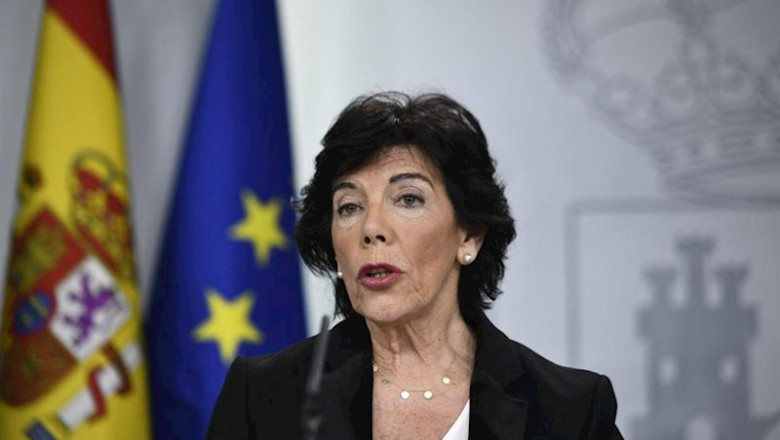 ep la ministra portavoz en funciones isabel celaa comparece en rueda de prensa tras la celebracion ep la ministra portavoz en funciones isabel celaa comparece en rueda de prensa tras la celebracion