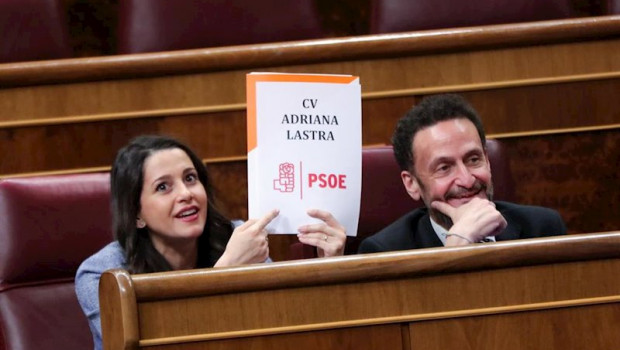 ep la portavoz de ciudadanos en el congreso ines arrimadas dirigiendose a la portavoz del psoe
