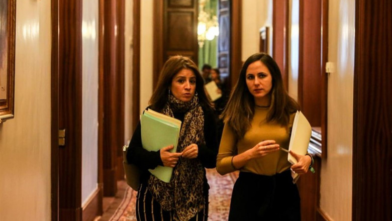La portavoz del Grupo Socialista, Adriana Lastra, y la de Unidas Podemos, Irene Belarra | Ricardo Rubio - Europa Press - Archivo ep la portavoz del grupo socialista adriana lastra y la de unidas podemos irene belarra