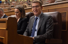 ep la secretaria general del pp cuca gamarra y el lider del pp alberto nunez feijoo